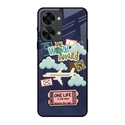 QRIOH Floral Printed Oneplus Nord 2T Back Case Mobile Accessories-39