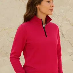 Kushi Flyer Women Mock Collar Pullover Sweatshirt-picture-30