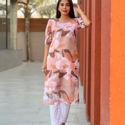 BINDUDI Women Printed straight Kurta-image-34
