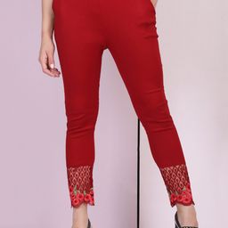 BUY NEW TREND Mid Rise Skinny Fit Regular Trousers-image-38