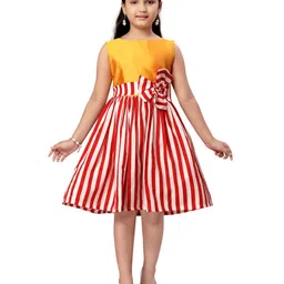 BAESD Striped Fit & Flare Dress-picture-58