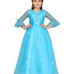 BAESD Bell Sleeve Net Maxi Dress-image-89