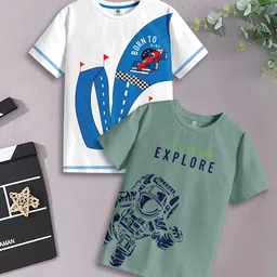 CODEZ Boys 2 Pure Cotton T-shirt-image-39
