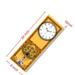 OLIVE TREE White & Black Printed Traditional Wall Clock image 5