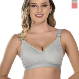 Viral Girl Pack of 2 Solid Bra Full Coverage-13