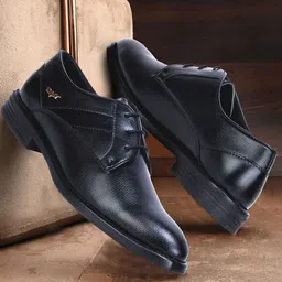 OCIO Men Textured Lace-Ups Round Toe Synthetic Leather Fashion-picture-23