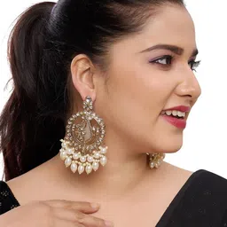 R A Enterprises Women Gold Earrings-43
