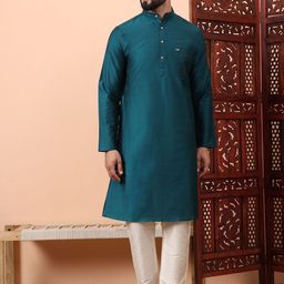 Latest Chikan Garments Dupion Silk Straight Kurta with Churidar-13