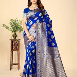 MORDEN MUSE Woven Design Zari Banarasi Saree-picture-38