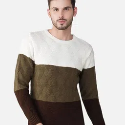 JoE Hazel Men Colourblocked Pullover-picture-47