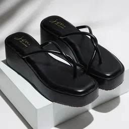 JM Looks Wedge Pumps with Tassels-image-94