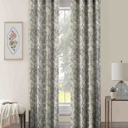 Aura Grey & Gold-Toned 2 Pieces Printed Long Door Curtains-picture-47