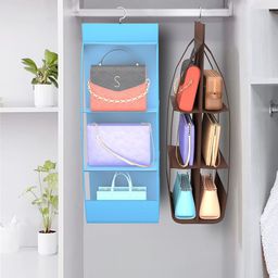 Kuber Industries Blue Set of 2 Regular Multi-Utility Organisers-13