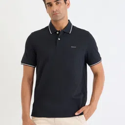 GANT Solid Polo Collar T-shirt-image-65