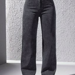 Outzidr Women Wide Leg High-Rise Jeans-image-51