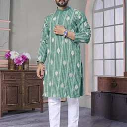 BALAJI CREATION Men Cotton Solid Straight Kurta-picture-49