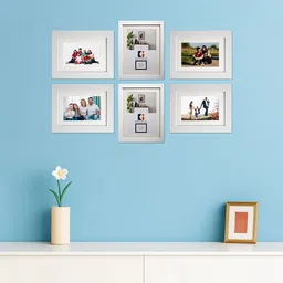 Kuber Industries White 6 Pieces Wall Photo Frames-image-41
