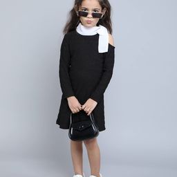 taffykids Striped A-Line Dress-image-51