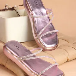 ELLE Women Embellished Party Platform Sandals-picture-45