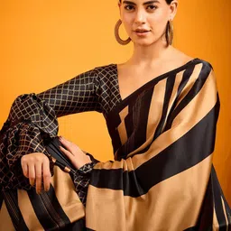 Sangria Printed Saree With Blouse Piece-picture-13
