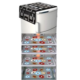 LooMantha 5-Pcs Blue & Black Printed Refrigerator Appliance Covers-image-33