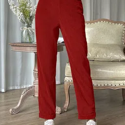 RAJOVATI Women Solid Relaxed Fit Trousers-picture-14