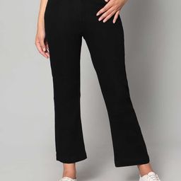 Rea-Lize Women High-Rise Acid Wash Bootcut Stretchable Jeans-image-41