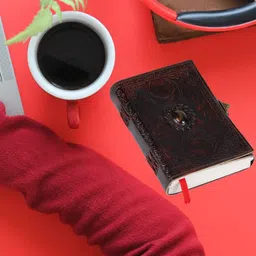SWISS HORN Self Design Diary Stationery With antique lock-image-5