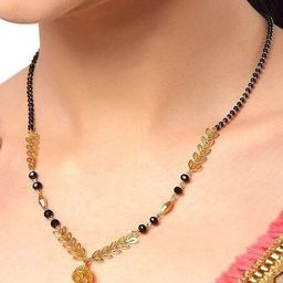 Anouk Gold-Plated Artificial Stones and Beads Mangalsutra-46