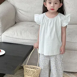 LULU & SKY Flutter Sleeve Top image 2