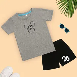 YK Disney Boys Printed T-shirt with Shorts-image-36