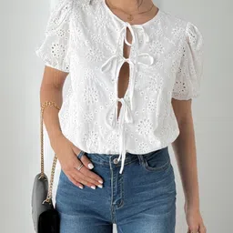 StyleCast Self Design Round-Neck Bodysuit-image-92