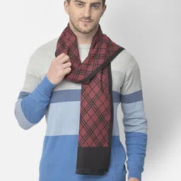 Cazzano Men Checked Acrylic Mufflers-image-71