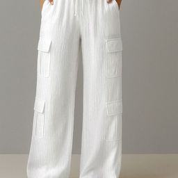 Visit Wear Women High-Rise Cargos Trousers-image-36