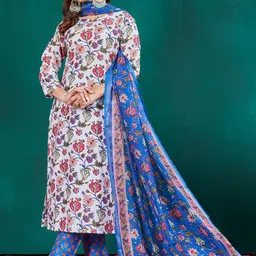 BAPS Women Ethnic Motifs Printed Regular Kurta with Trousers & Dupatta-picture-30