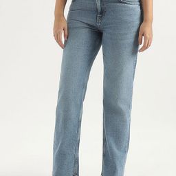 United Colors of Benetton Women Straight Fit High-Rise Low Distress Jeans-image-35