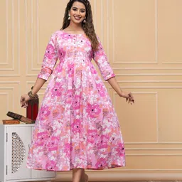BAESD Floral Printed Maternity Midi Dress-image-66