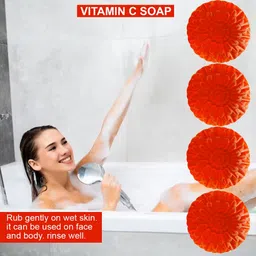 GROOVY Set Of 4 Papaya Paradise Vitamin C Bathing Bar - 100 g Each image 3