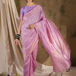 Maroosh Ethnic Motifs Zari Banarasi Saree-image-65