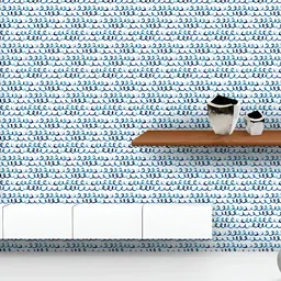 ArtzFolio Printed UV-Resistant Anti-Bacterial Abstract Marine Scrawl Peel & Stick Wallpaper-image-53