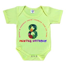 Cute Pals Infants Monthly Milestone Printed Cotton Bodysuit-image-94
