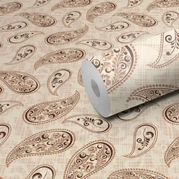 DeCorner Brown Printed Self Adhesive Wallpaper-picture-21