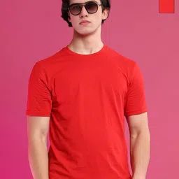 Moda Rapido Men Pack of 2 Solid Round Neck Cotton T-shirts-image-43