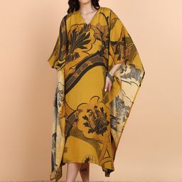 HERE&NOW Women Floral Printed Floral Kaftan Kurta-image-28