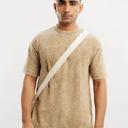 Dogman Men Dyed Drop-Shoulder Sleeves Bio Finish T-shirt-image-45