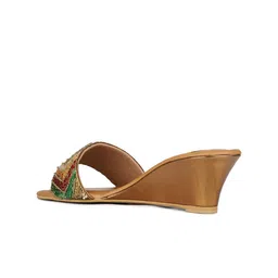 Inc 5 Embellished Ethnic Wedge Sandals image 3