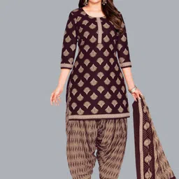 shree jeenmata collection Printed Pure Cotton Unstitched Dress Material-image-84