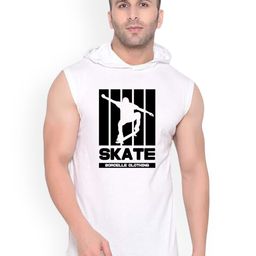 FABSTIEVE Abstract Printed Hooded Gym Vest-image-76