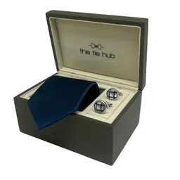 The Tie Hub Men Accessory Gift Set of Tie, Cufflinks Comes with a box-image-66