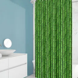 ArtzFolio Green Printed Waterproof Shower Curtain-65
